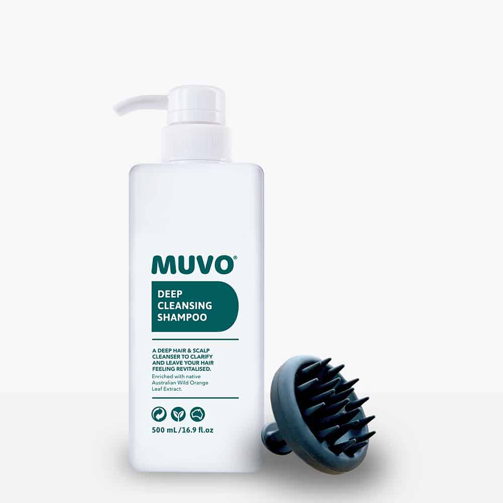 Deep Cleansing Shampoo 500ml with MUVO silicon Scalp Brush