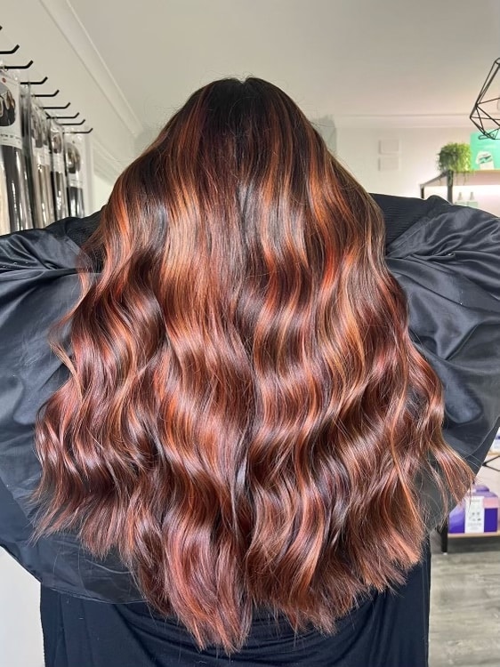 Client sample in salon #2 - after using copper