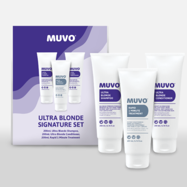 Ultra Blonde Signature Set - Ultra Blonde Shampoo 200ml, Ultra Blonde Conditioner 200ml, Rapid 1 Minute Treatment 200ml